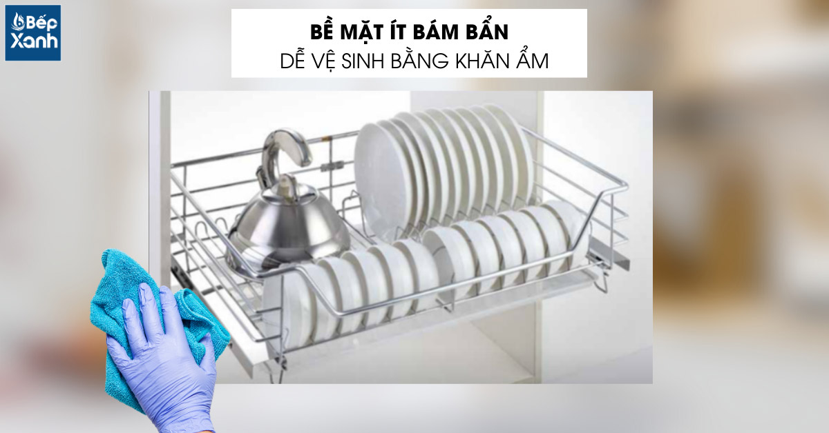 Kệ chén EG6270 inox nan tròn dễ vệ sinh