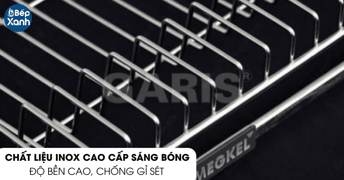 Kệ bát đĩa cố định Garis MB04.60E chất liệu Inox cao cấp