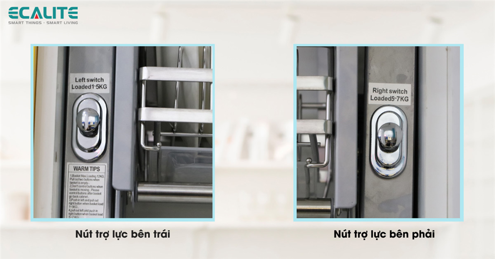 Hỗ trợ tải trọng đến 12kg