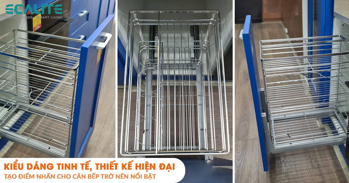 Kệ đựng gia vị Ecalite EL-NP30B thiết kế tinh tế, hiện đại