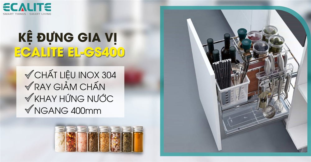 Kệ gia vị Ecalite EL-GS400 Kệ gia vị Ecalite EL-GS400