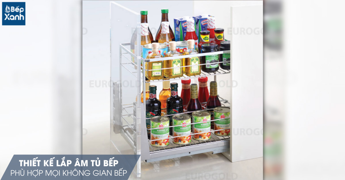 Thiết kế phù hợp với mọi không gian bếp 