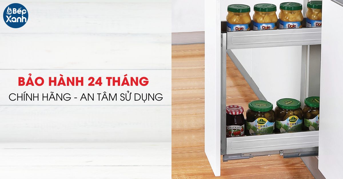 Kệ đựng gia vị và chai lọ inox hộp Grob GH-25B bảo hành 2 năm