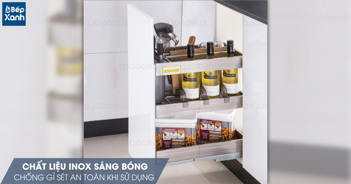 Chất liệu inox cao cấp sáng bóng