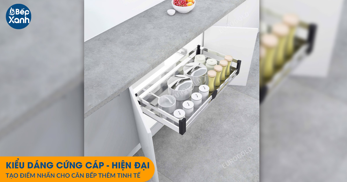 Kệ xoong nồi hộp 2 lớp đáy Eurogold EU131700 