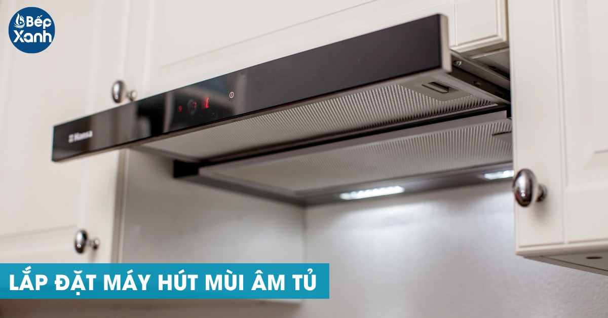 Thiết kế âm tủ lắp đặt bên trong tủ bếp