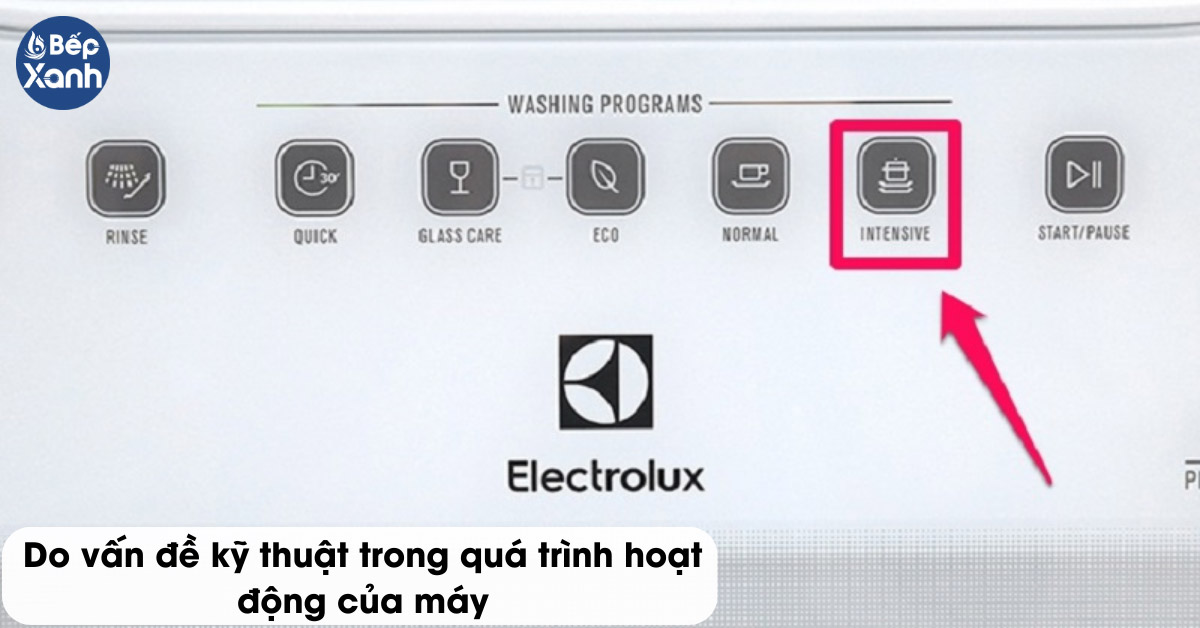 Lỗi nháy đèn Intensive do vấn đề kỹ thuật