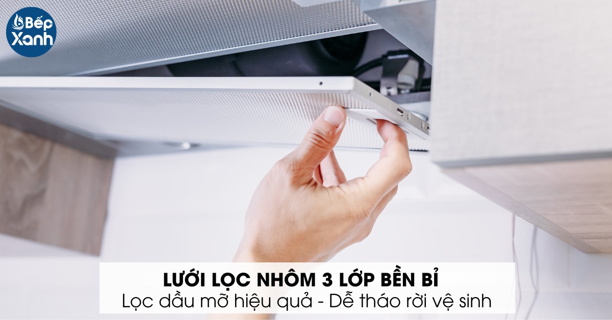 Bộ phận lưới lọc dễ tháo rời