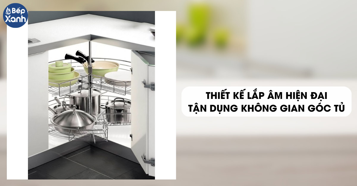 Mâm xoay Inox Eurogold EVR270A lắp âm hiện đại
