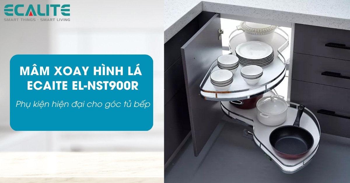 Mâm xoay hình lá T-Leaf Ecalite EL-NST900R