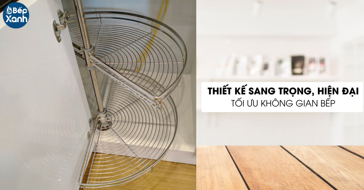 Mâm xoay nan mở 1/2 Eurogold EP180A thiết kế sang trọng, hiện đại