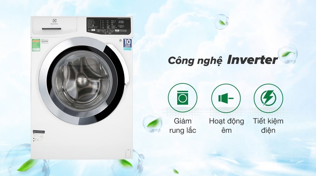 Công nghệ Inverter - Máy giặt Electrolux Inverter 9 kg EWF9025BQWA