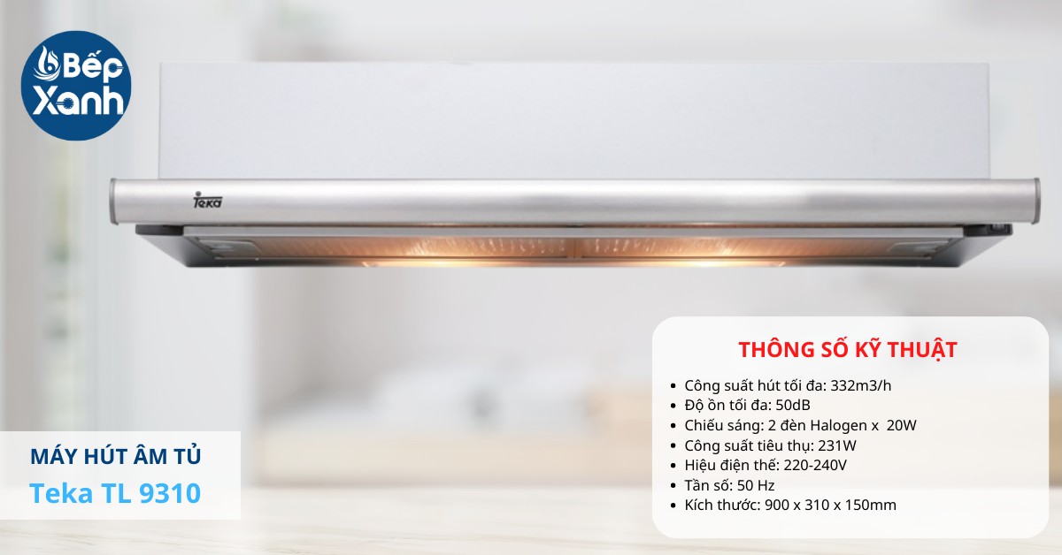 Máy hút mùi âm tủ Teka được sản xuất tại Bồ Đào Nha