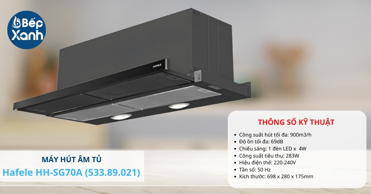 Hai đèn LED giúp bếp luôn sáng sủa