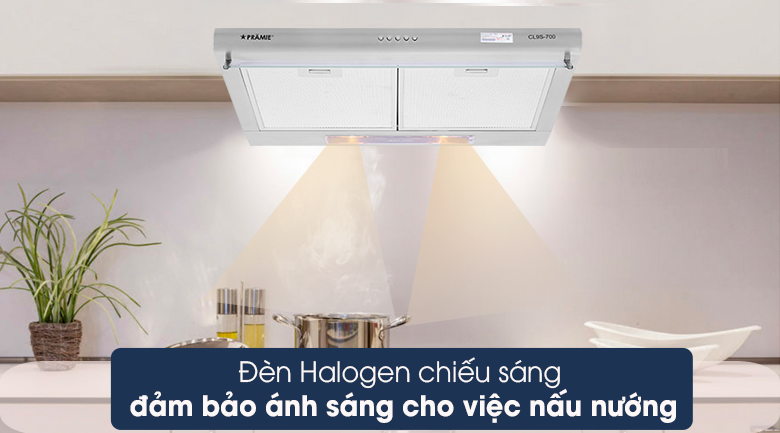 Máy hút mùi Pramie CL9S-700 - Đèn 