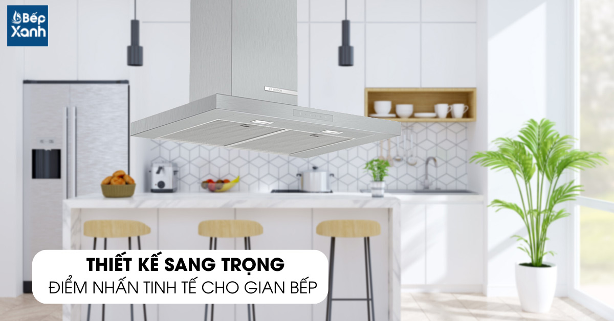 Máy hút mùi treo tường BOSCH DWB77CM50 có thiết kế chữ T hiện đại
