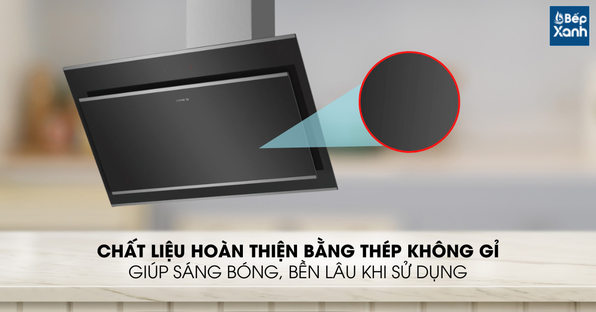 Thân máy được làm từ chất liệu thép không gỉ Thân máy được làm từ chất liệu thép không gỉ