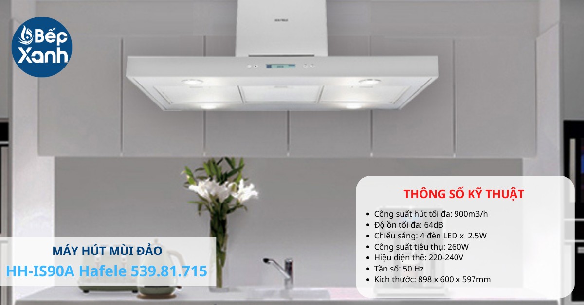 Hafele 539.81.715 thiết kế dạng đảo sang trọng
