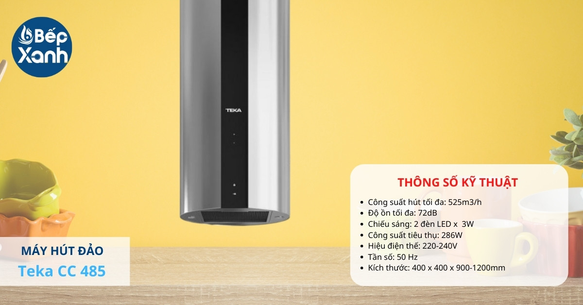 Teka CC 485 được nhập khẩu từ Tây Ban Nha