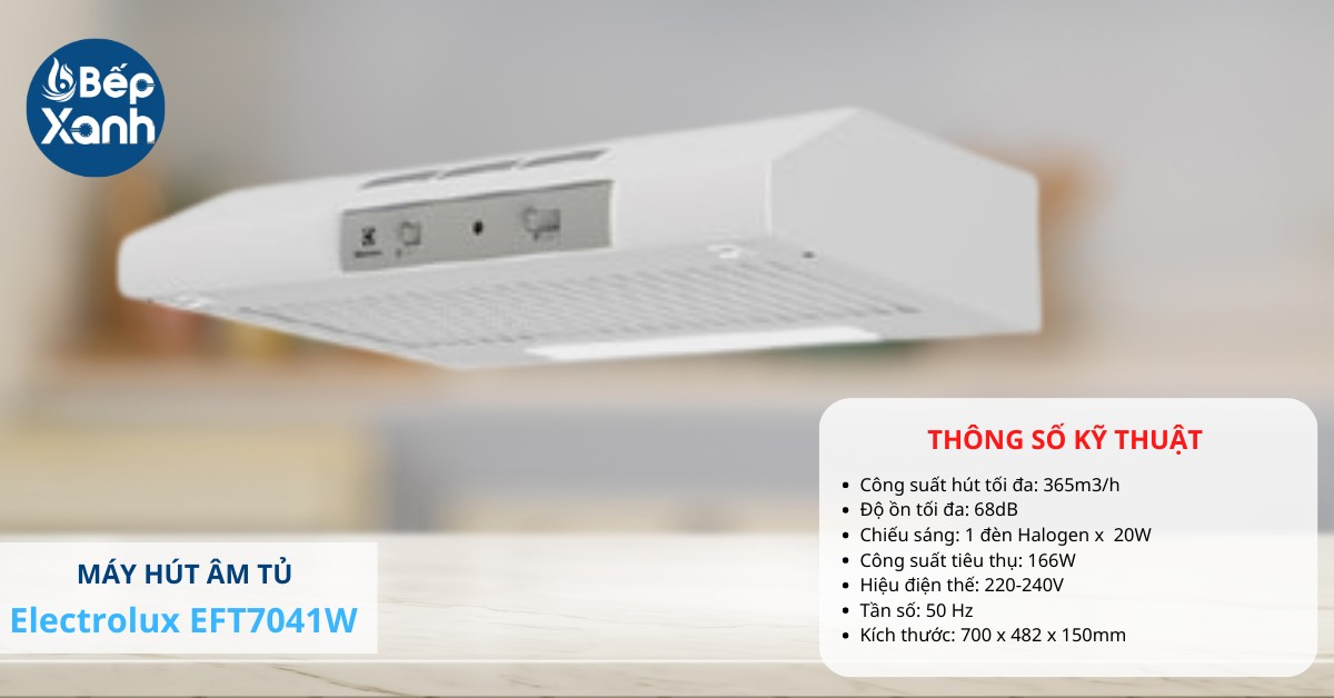 Electrolux EFT7041W chiều ngang 70cm phù hợp nhiều không gian