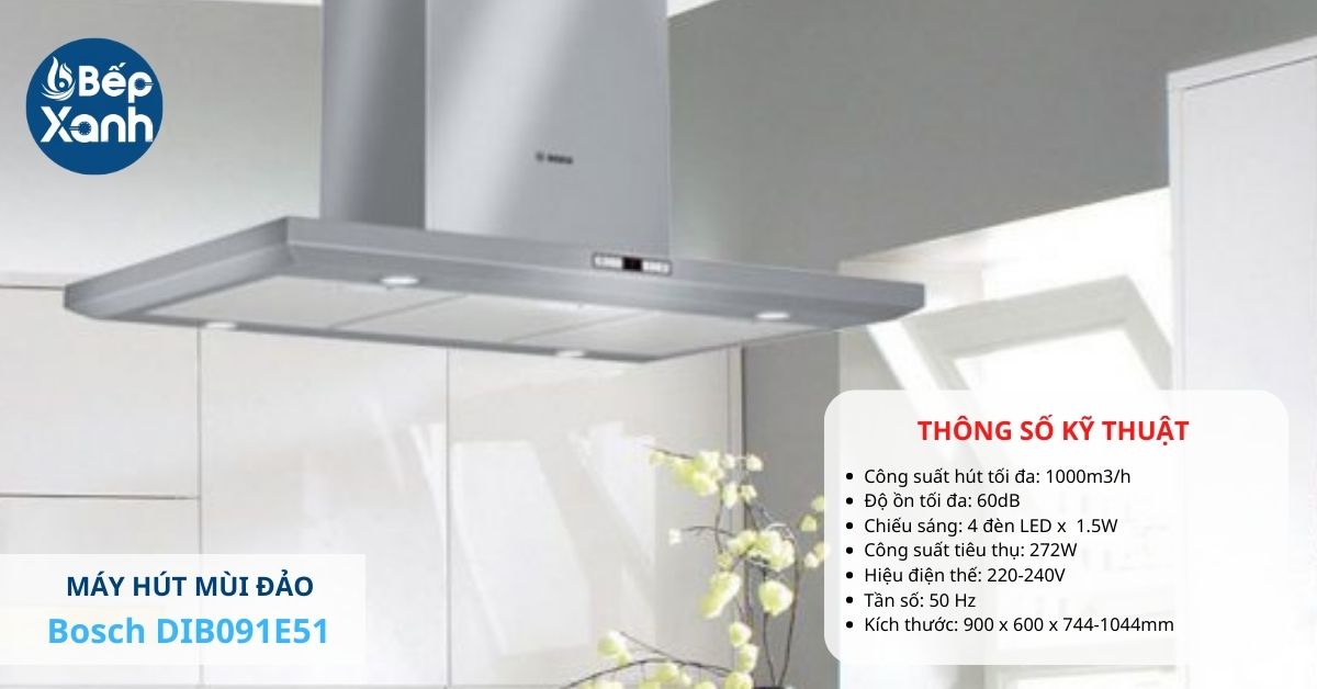 Máy hút mùi Bosch DIB091E51 Máy hút mùi Bosch DIB091E51