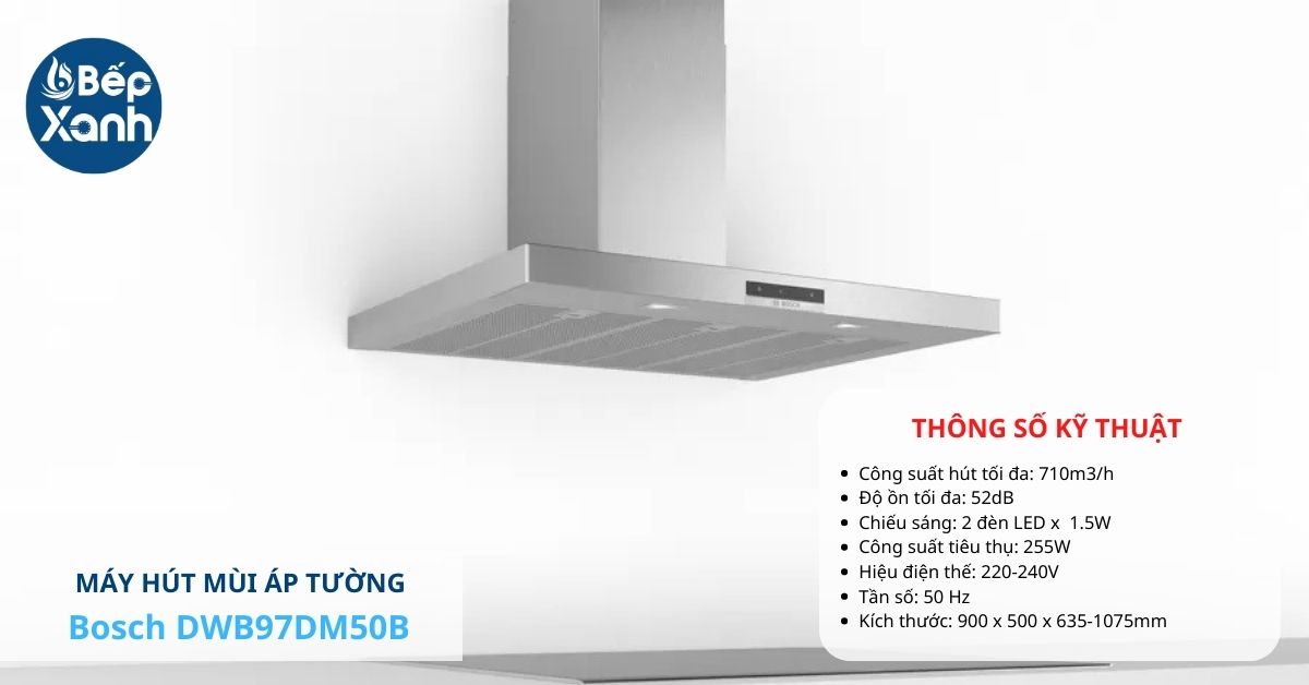 máy hút mùi áp tường Bosch DWB97DM50B máy hút mùi áp tường Bosch DWB97DM50B