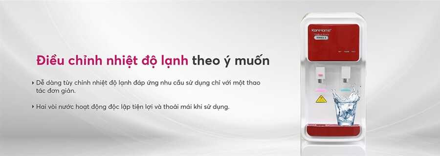 Máy lọc nước Korihome WPK-902 có thể tùy chỉnh nóng lạnh theo ý