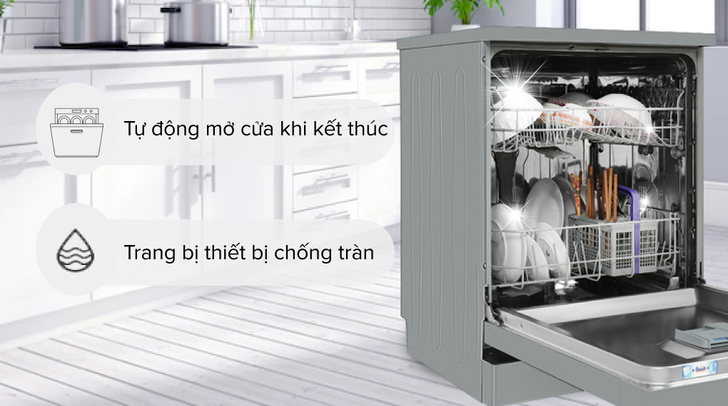 Máy rửa bát độc lập Beko DVN06431S - Tiện ích
