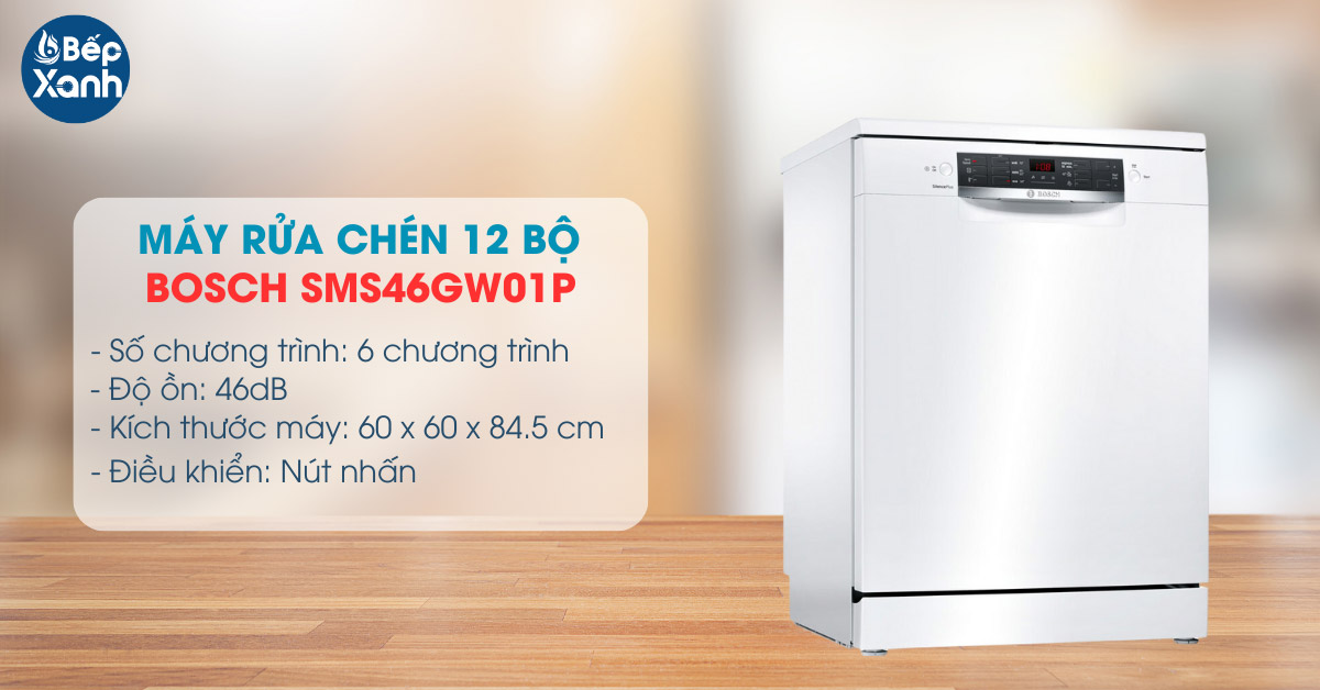 Máy rửa bát độc lập Bosch SMS46GW01P
