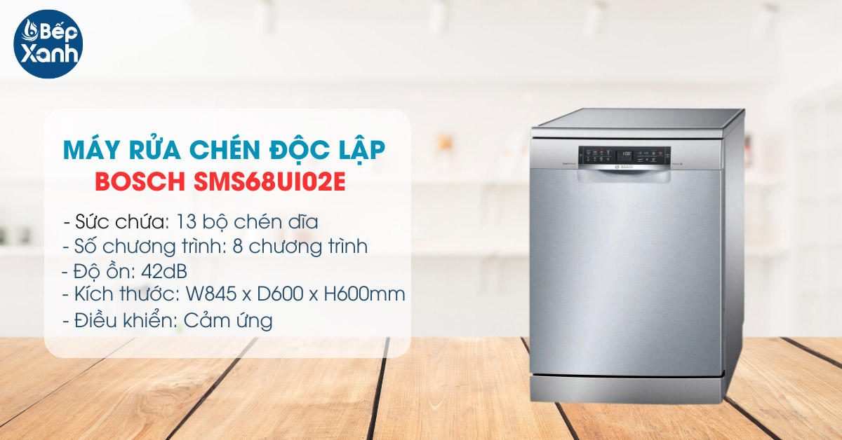 Máy rửa chén độc lập Bosch SMS68UI02E