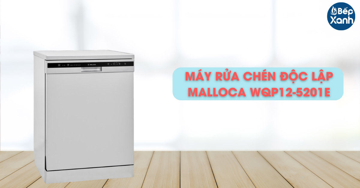 Máy rửa bát độc lập Malloca WQP12-5201E
