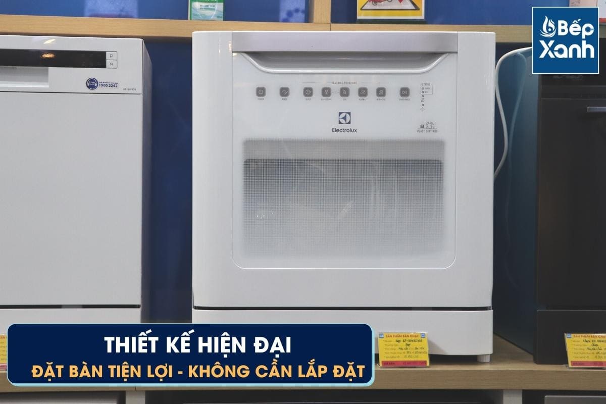 Máy rửa chén Electrolux ESF6010BW với màu trắng đẹp, hiện đại