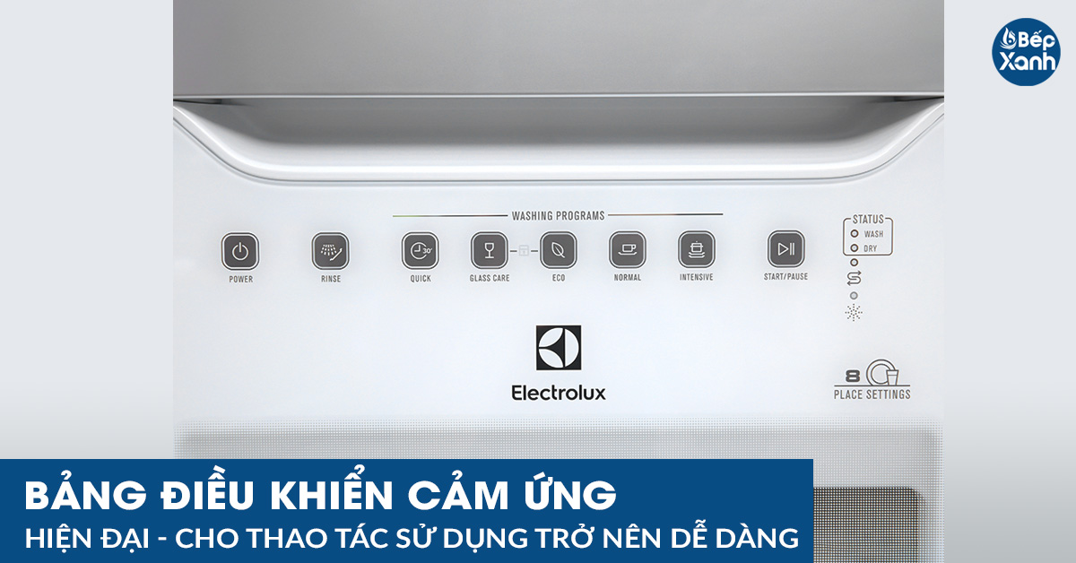 Giao diện bảng điều khiển cảm ứng dễ sử dụng