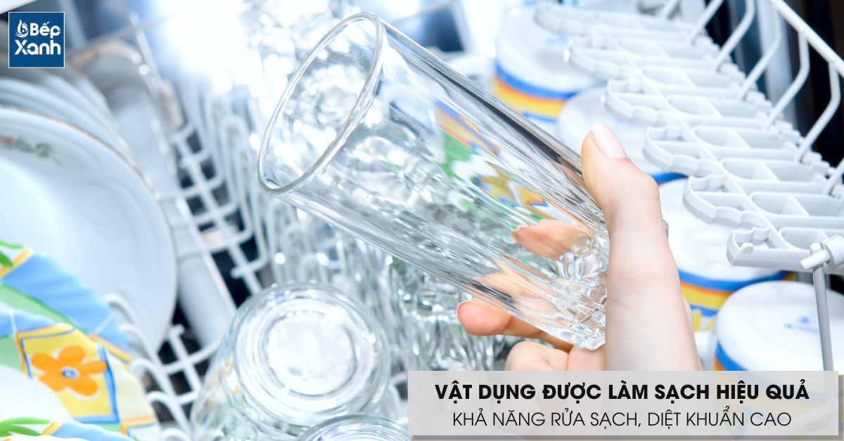 Các vật dụng được làm sạch hiệu quả