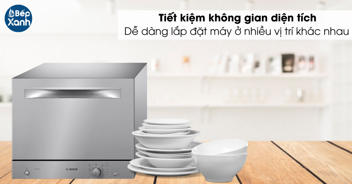 Máy rửa chén mini tiết kiệm không gian diện tích