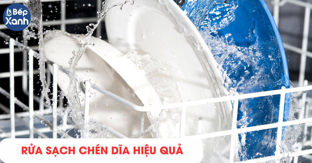 Máy rửa chén âm tủ rửa sạch chén dĩa hiệu quả