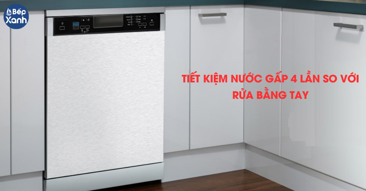 MÁy rửa chén âm tủ có khả năng tiết kiệm nước hiệu quả