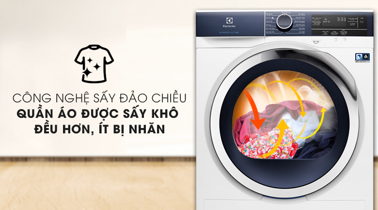 Công nghệ sấy đảo chiều - Giảm nhăn 32% so với phơi treo thông thường