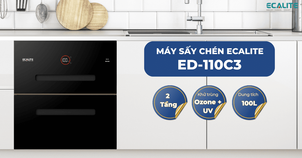 Máy sấy chén Ecalite ED-110C3