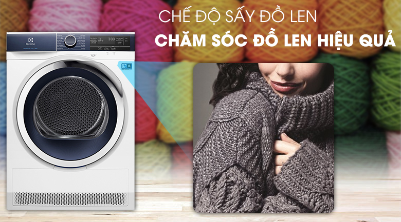Máy sấy Electrolux EDC804CEWA - bảo vệ quần áo