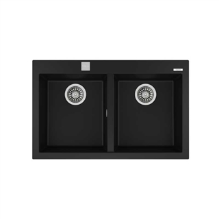 Bồn Rửa Chén Teka Forsquare 2B 790 Black 115260014 2 hộc