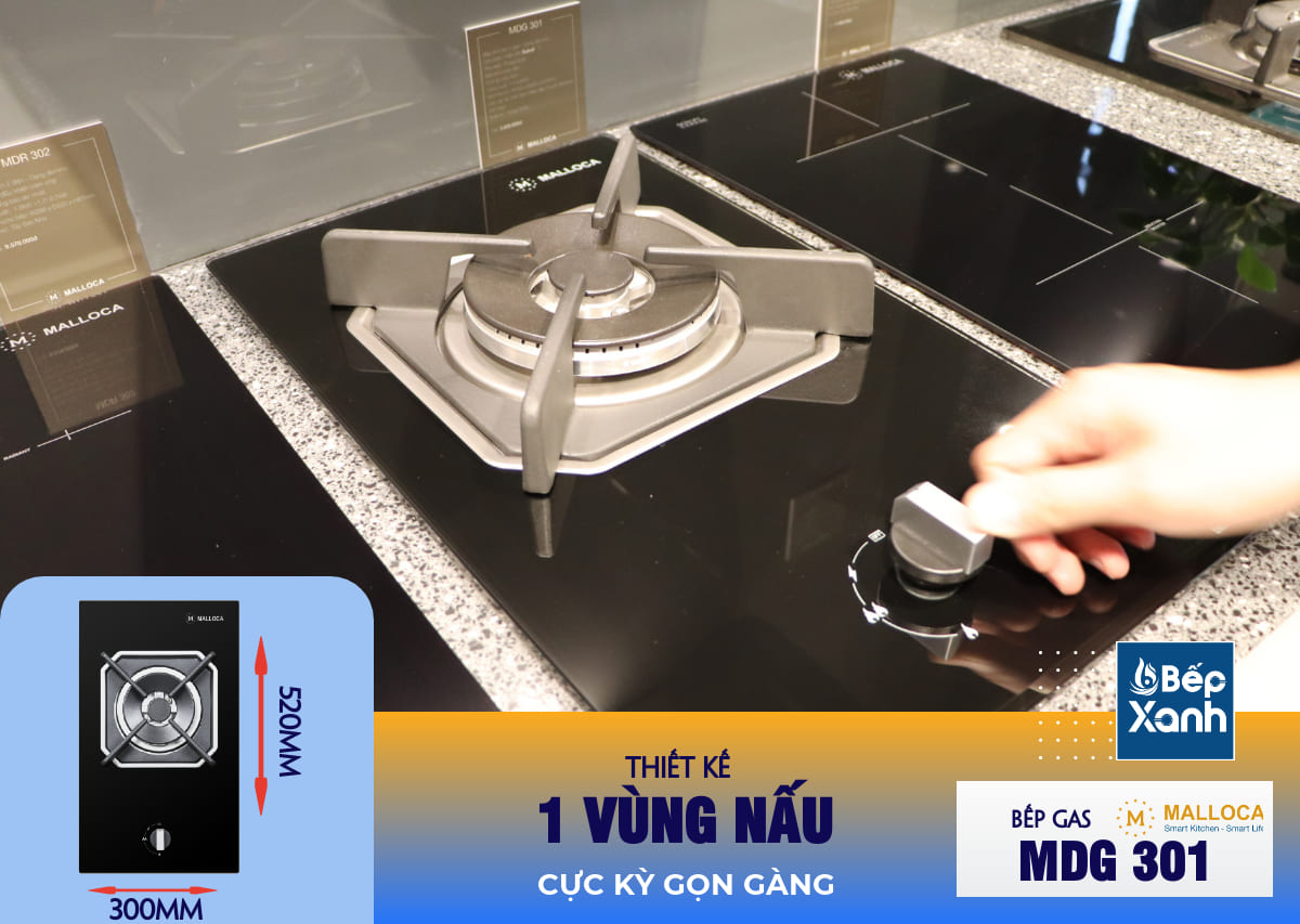 bếp gas một vùng nấu