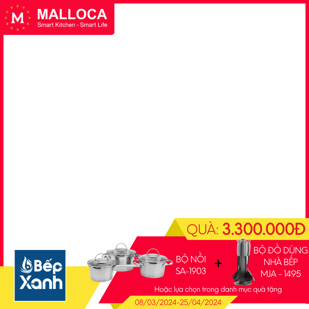 Máy Rửa Chén Âm Toàn Phần Malloca MDW14-B09FI