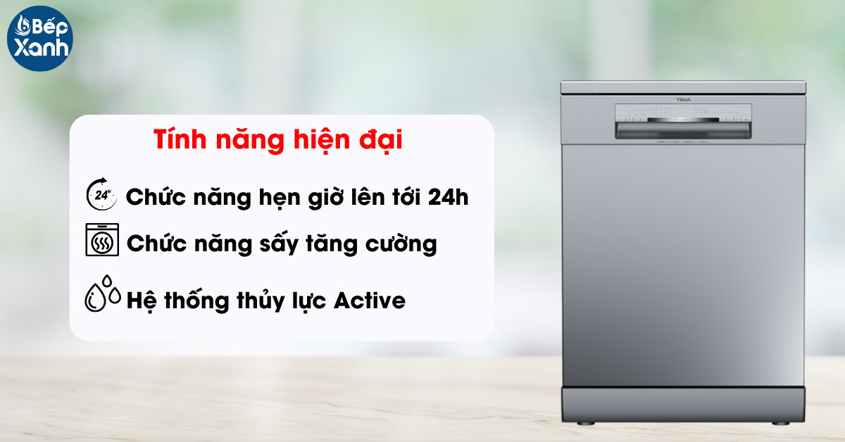 Máy rửa bát Teka trang bị các tính năng hiện đại