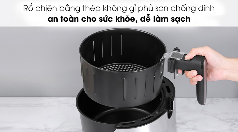 Nồi chiên không dầu Hafele AF-68A (535.43.710) 3.2 lít - Chất liệu