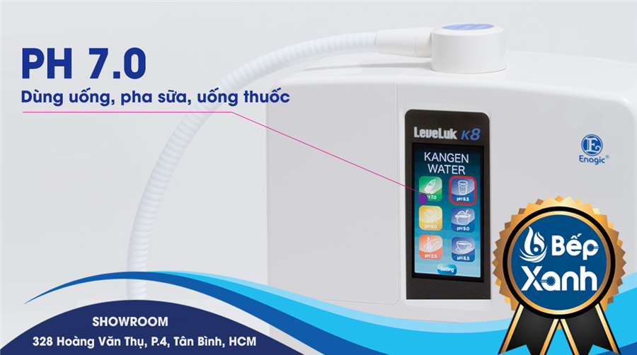 Nước điện giải có PH 7.0 là nước trung tính
