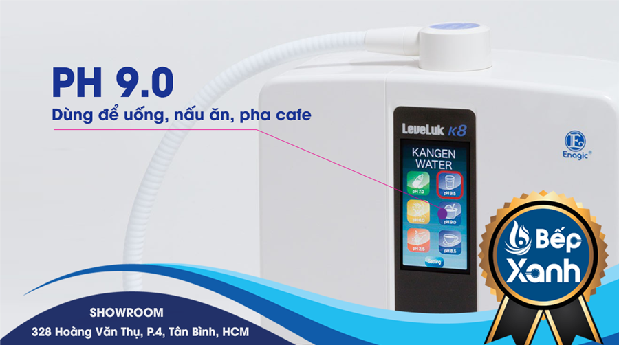 Nước có PH 9.0 dùng cho người đã quen với máy điện giải