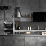 Máy hút mùi đảo Malloca ADEL P3810 / Ngang 50cm, màu sơn hiệu ứng Pewter