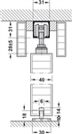 Bánh Xe 4 Bánh Hafele 940.60.011