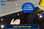Bếp điện từ 3 vùng nấu Malloca MH 03IR N / Bếp 2 từ 1 điện, kính Eurokera chấm bi